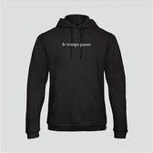 HOODIE LE TEMPS PASSE BLACK (XL)