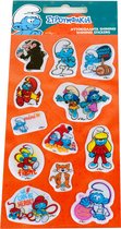 De Smurfen Stickervel Junior Oranje/blauw 12 Stickers