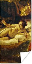 Affiche Danaë - Peinture de Rembrandt van Rijn - 75x150 cm