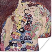 Poster De maagd - Gustav Klimt - 100x100 cm XXL
