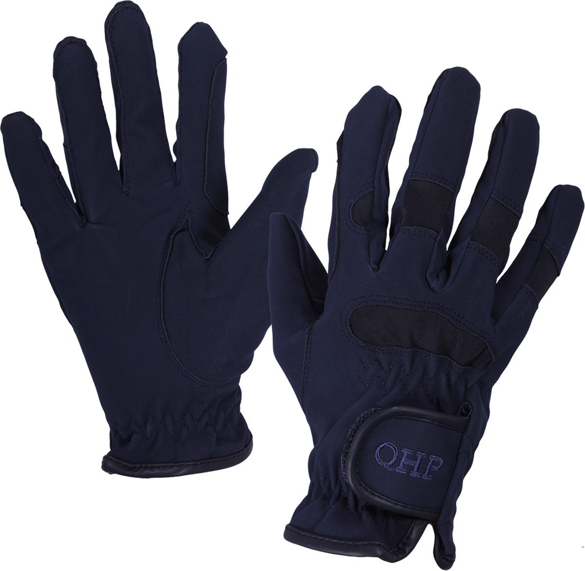 QHP - Handschoen Multi - Navy - Junior 2 - 10 jaar