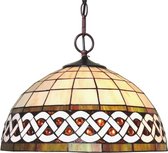 Hanglamp Tiffany ø 46*138 cm E27/max 2*60W Wit |