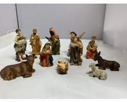 Kerststal 12 delen 8 cm hoog