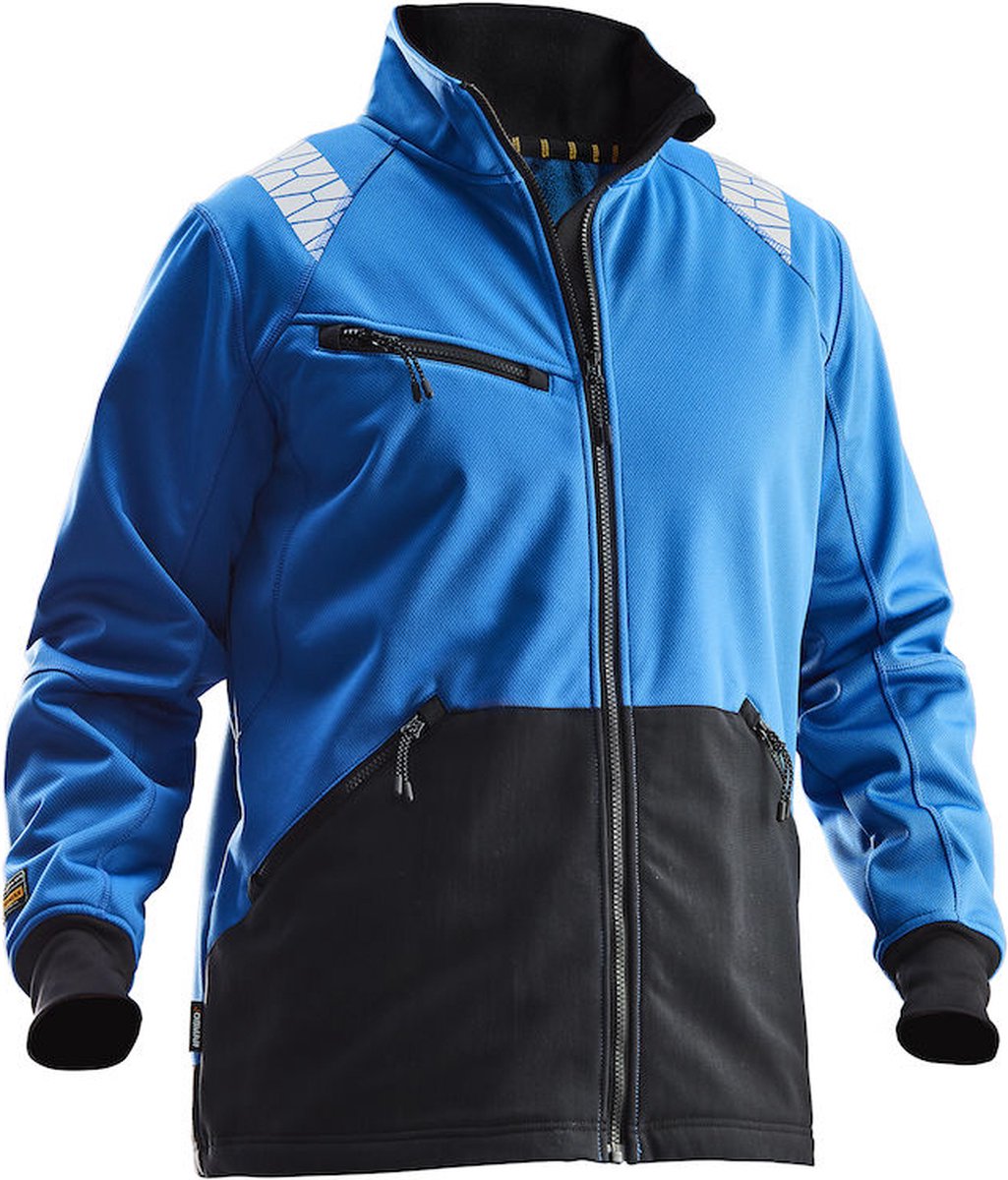 Jobman Jacket Windblocker - Kobalt/Zwart - Maat M
