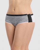 Dim Les Pockets Boxershorts - Onderbroeken- Katoen -Dames - 3 Stuks- Maat 38/40 - Wit/Wit/Zwart