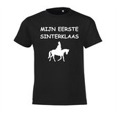 Mijn eerste sinterklaas | T-shirt sinterklaas zwart kinderen baby | Sint en Piet | Sinterklaas cadeautjes | 5 december