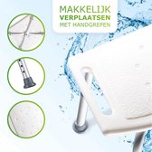 Douchekruk - Antislip Douchestoel - In Hoogte Verstelbaar - douchestoel - wasstoel -Max. 150 kilo - Wit