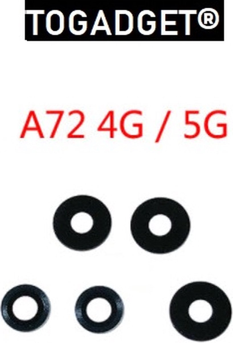 Samsung Galaxy A72 camera lens  - Back camera lens cover - Achtercamera / Rear camera glazen lens voor Samsung Galaxy A72