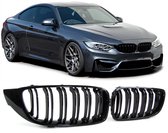 Nieren geschikt voor BMW 4 Serie F32/F33 2013-2020 hoogglans zwart dubbelspijls