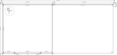 Blokhut met overkapping zadeldak 350 x 350 + 400cm