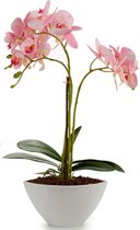 Ibergarden Kunstplant Orchidee 50 X 28 Cm Lichtroze
