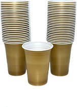 Gold cups - 50stuk(s) - 475ml - Party Cups - Drankspel - Beerpong Bekers - Beerpong - Plastic Bekers