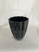 Vase Bloom Black