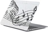 Hardshell Case - Geschikt voor oude MacBook Air - Voor Air 13 inch A1369 (2010 en 2011) - Muzieknoten