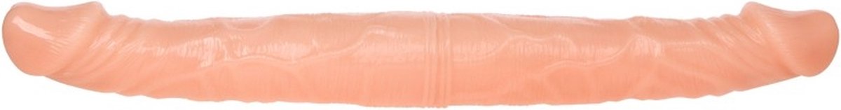Realistische dubbele dildo blank – 38 cm