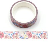 Bloemen in waterverf kleur | washi tape | 15mm - 5m