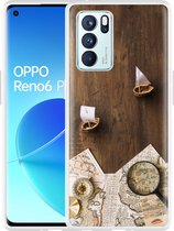 Oppo Reno6 Pro 5G Hoesje Avontuur Bootjes - Designed by Cazy
