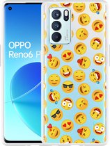 Oppo Reno6 Pro 5G Hoesje Emoji - Designed by Cazy