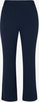 EVIVA - BROEK MET WIJDE PIJPEN, NAVY