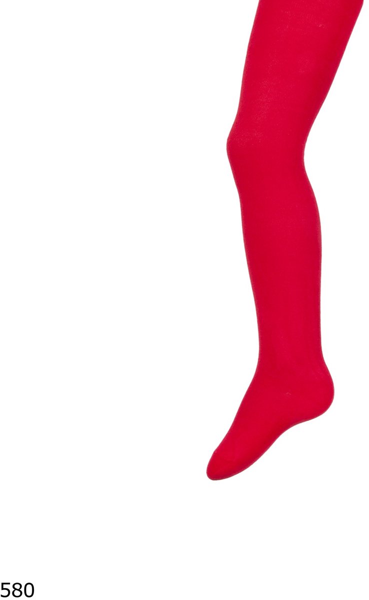 Katoenen kindermaillot - effen - rood - maat 134-146
