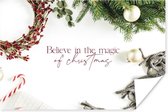 Poster Kerst - Magie - Kerstversiering - 30x20 cm - Kerstmis Decoratie - Kerstversiering - Kerstdecoratie Woonkamer - Kerstversiering - Kerstdecoratie voor binnen - Kerstmis