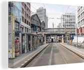 Canvas Schilderij Tram - Berlijn - Duitsland - 60x40 cm - Wanddecoratie
