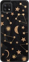 Samsung A22 5G hoesje - Counting the stars | Samsung Galaxy A22 5G case | Hardcase backcover zwart