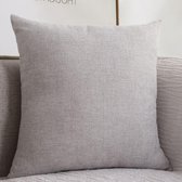 Kussenhoes - Kussenhoes Vierkantjes - Pillow cover  45 x 45cm - LichtGrijs