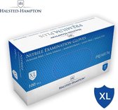 Halsted-Hampton: Premium Nitrile Examination Gloves, Powder Free, X-Large / 100 pcs