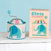 Elvis de olifant opwindbare muziekdoos Rex London