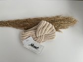 Winter Hoofdband - Dames Haarband - Oorwarmers - Beige - Een Maat