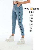 Dames jeans hoge taille maat 40