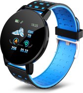 Smartwatch - Sporhorloge - Horloge - Dames & Heren - IP67 Waterdicht - Multi-Sport Mode - 25 Functies - Kleur: Blauw