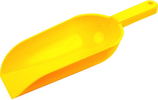 Petite pelle doseuse plastique alimentaire 0,5 litres JAUNE