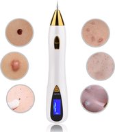 Dakta® Laser Plasma Pen Wit  | Professioneel | Moedervlekken / Sproeten / Wratten / Tattoo Verwijderen | 9 Niveaus | Verdoven | Huid Verzorging | Anti Rimpel