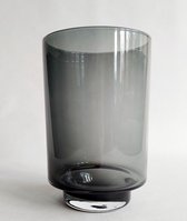 Mix en Match - Vaas - Windlicht - Zwart - Smokey - Glas - 21x13cm