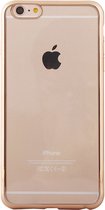 Apple iPhone 6/6s Hoesje - Mobigear - Royal Serie - TPU Backcover - Transparant / Goud - Hoesje Geschikt Voor Apple iPhone 6/6s
