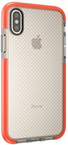 Mobigear Full Bumper TPU Backcover Hoesje - Geschikt voor Apple iPhone X - Transparant / Oranje
