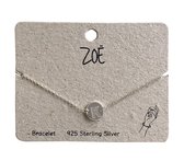 Armband - Letter K - 925 Sterling zilver - 17 tot 19 Centimeter, verstelbaar - Damesdingetjes