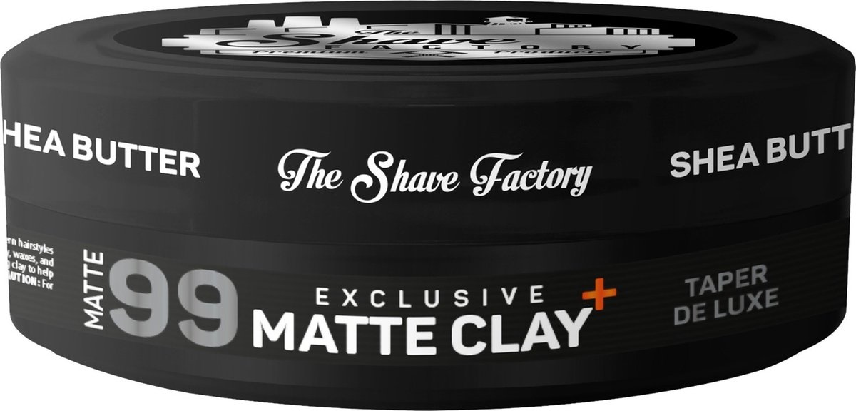 The Shave Factory Taper De Luxe Matte Clay | Hairclay | Haarklei | Pomade | Wax 150g - The Shave Factory