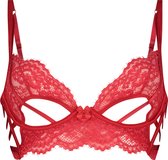 Hunkemöller Dames Lingerie Niet-voorgevormde longline beugel bh Eve  - Rood - maat C85