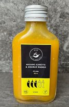 Mango Ananas Hot Sauce met Madame Jeanette Peper (400.000 Scoville) | Kleinschalig & Handgemaakt, Glutenvrij, Natuurlijk, Keto friendly, Vegan | Saus Met Pit | 100ml