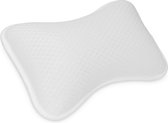 Navaris badkussen voor hoofd en nek - Öko Tex Standard 100 - Antislip in wit