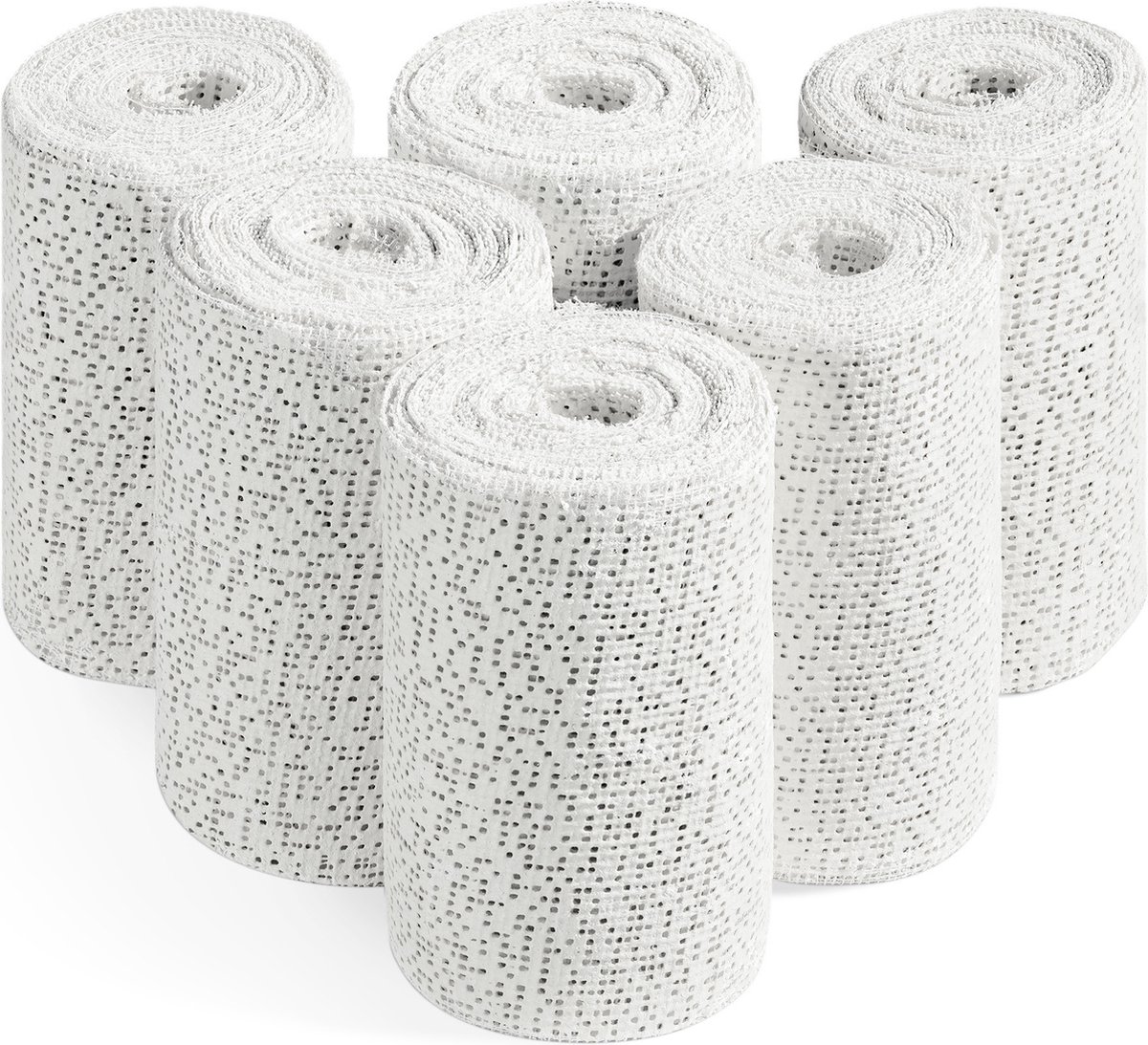 Navaris gipsverband kit - Huidvriendelijk gipsbuik pakket - Voor kunst, handvaardigheid, modelbouw en mallen - Set van 6 rollen - 3 m x 10 cm — afbeelding 8