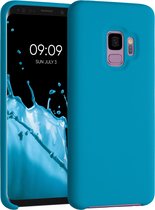 kwmobile telefoonhoesje voor Samsung Galaxy S9 - Hoesje met siliconen coating - Smartphone case in Caribisch blauw