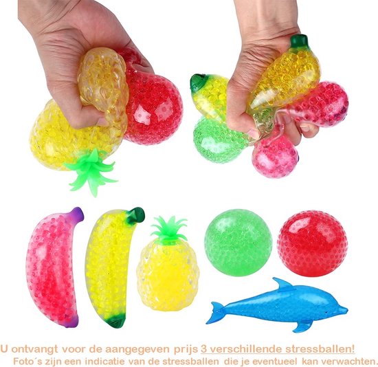 Fidget Toy Rainbow balle anti-stress - 3 pièces - Super doux - Satisfaisant  - Taille