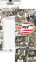 Verjaardagskalender PSV - Geen jaartal - Ophangbaar - Kleur rood  - 13 x 33 x 0,6 cm