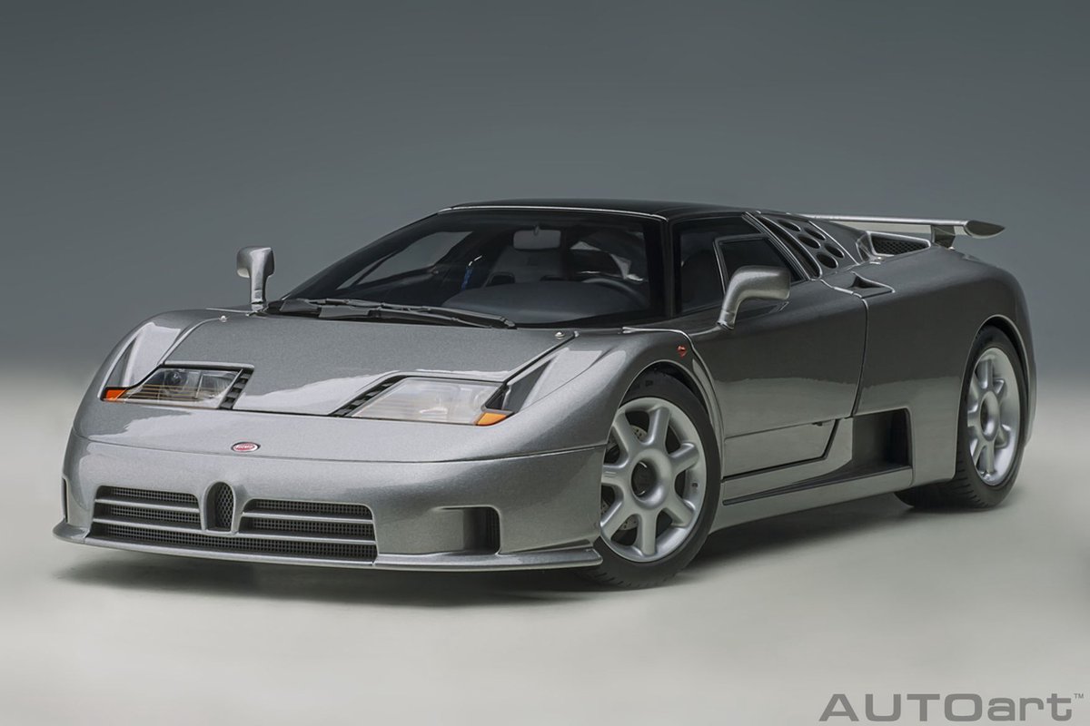AUTOart 1/18 Bugatti EB110 SS, Grigio Metallizzato