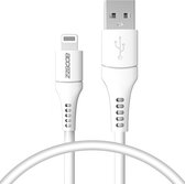 Accezz Kabel - Geschikt voor Lightning naar USB A Kabel - 0.2 meter - Snellader & Datasynchronisatie - Oplaadkabel geschikt voor iPhone 11/12/13/14 - Wit