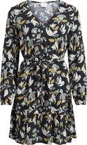 VILA VIAYA LS V-NECK PEPLUM DRESS/SU Dames Jurk - Maat 44